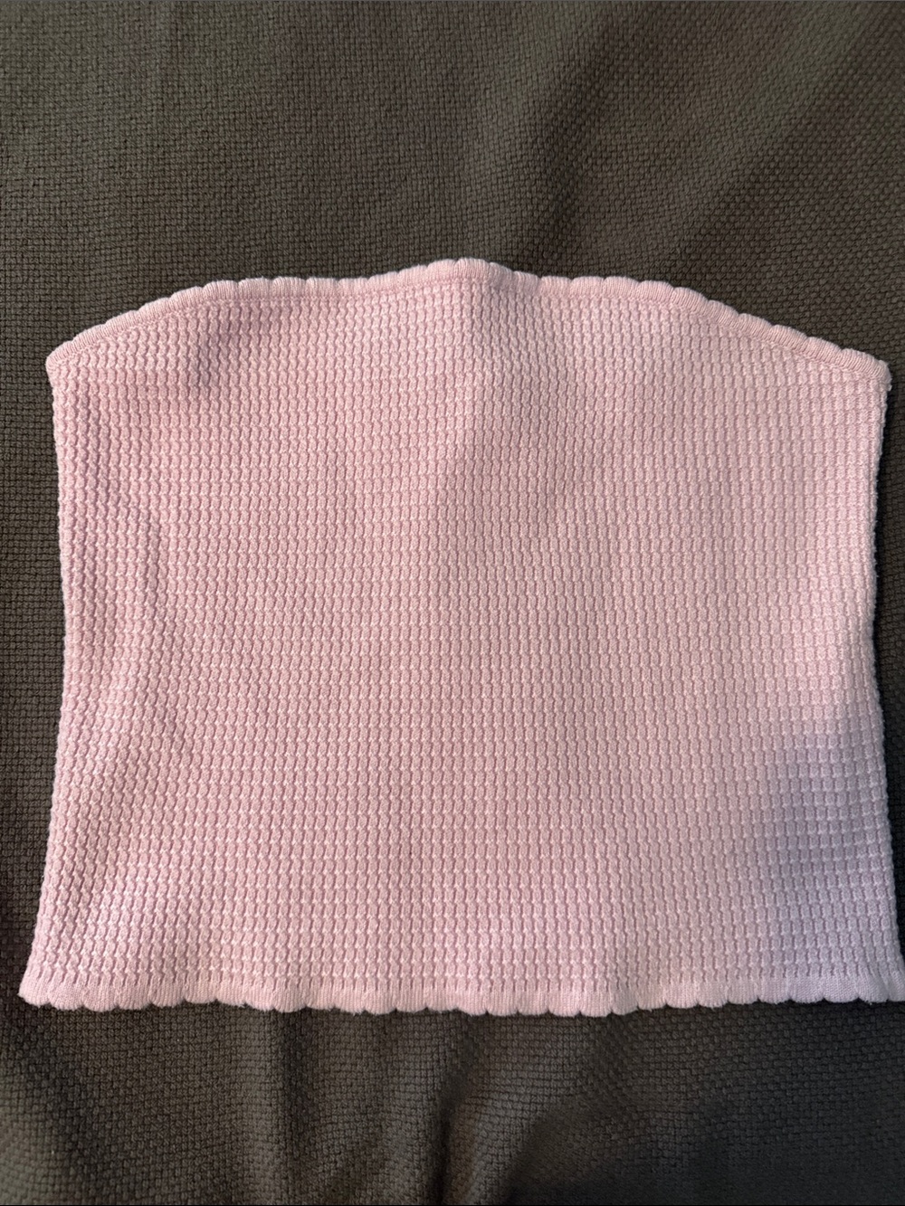 Princess Polly Strapless Pink Knit Tube Top